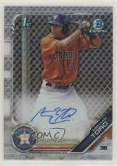 Abraham Toro [Refractor] #CPA-AT Baseball Cards 2019 Bowman Chrome Prospects Autographs Prices