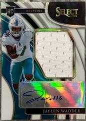 Jaylen Waddle [White] #JRS-JWA Football Cards 2021 Panini Select Jumbo Rookie Signature Swatches Prices