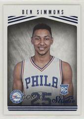 Ben Simmons #184 Basketball Cards 2016 Panini Studio Prices