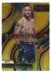 Justin Gaethje [Gold] #27 Ufc Cards 2023 Panini Select UFC Sensations Prices