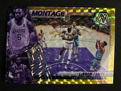 LeBron James [Gold] #23 Basketball Cards 2021 Panini Mosaic Montage Prices