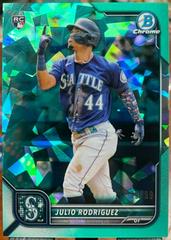 Julio Rodriguez [SP Variation Sapphire Aqua] #48 Baseball Cards 2022 Bowman Chrome Prices