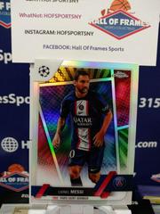 Lionel Messi [SP Hero Variation] Soccer Cards 2022 Topps Chrome UEFA Club Competitions Prices