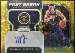 Michael Porter Jr. [Gold] #FB-MPJ Basketball Cards 2022 Panini Prizm Fast Break Autographs Prices