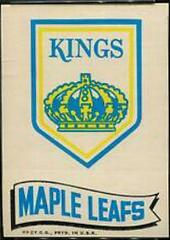 Kings, Maple Leafs Hockey Cards 1973 Topps Team Emblem Stickers Prices