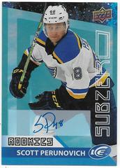 Scott Perunovich [Blue Autograph] Hockey Cards 2021 Upper Deck Ice Sub Zero Prices