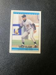 Will Clark #14 Baseball Cards 1992 Donruss Cracker Jack Series 1 Prices