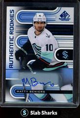 Matty Beniers [Uniform Autograph] #172 Hockey Cards 2022 SP Game Used Prices