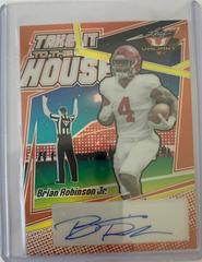 Brian Robinson Jr. [Orange] #TH-BRJ Football Cards 2022 Leaf Valiant Autographs Take it to the House Prices