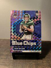 Zach Wilson [Purple Mosaic] Football Cards 2021 Panini Mosaic Blue Chips Prices