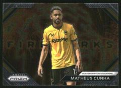 Matheus Cunha #13 Soccer Cards 2023 Panini Prizm Premier League Fireworks Prices