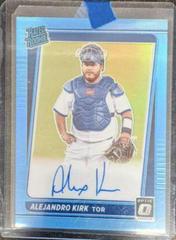 Alejandro Kirk [Carolina Blue] #RRS-AK Baseball Cards 2021 Panini Donruss Optic Rated Rookie Signatures Prices