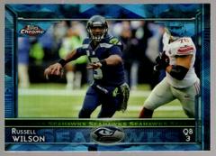 Russell Wilson [Horizontal Blue Refractor] Football Cards 2015 Topps Chrome Mini Prices