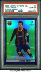 Lionel Messi [Purple] #1 Soccer Cards 2020 Topps Chrome UEFA Champions League Prices