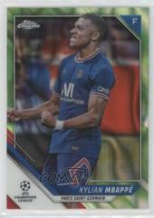 Kylian Mbappe [Neon Green Lava Refractor] #1 Soccer Cards 2021 Topps Chrome UEFA Champions League Prices