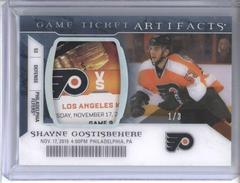 Shayne Gostisbehere #GTA-SG Hockey Cards 2022 Upper Deck Artifacts Game Ticket Prices