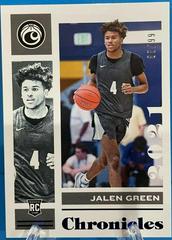 Jalen Green [Blue] #4 Basketball Cards 2021 Panini Chronicles Draft Picks Prices