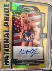 Kurt Angle [Gold] Wrestling Cards 2022 Panini Chronicles WWE National Pride Signatures Prices