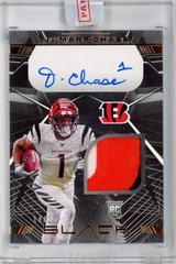 Ja'Marr Chase [Autograph Silver] #112 Football Cards 2021 Panini Black Prices