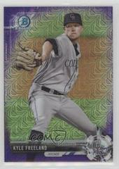 Kyle Freeland [Purple Refractor] Baseball Cards 2017 Bowman Mega Box Chrome Prospects Prices