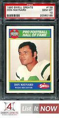 Don Maynard #139 Football Cards 1990 Swell Greats Prices