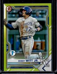 Bobby Witt Jr. [Yellow Foil] Baseball Cards 2021 Bowman 1st Edition Prices