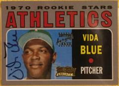 Vida Blue Baseball Cards 2001 Topps Team Legends Autograph Prices