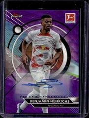Benjamin Henrichs [Purple Wave] #BCA-BH Soccer Cards 2022 Topps Finest Bundesliga Autographs Prices