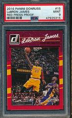 LeBron James [Red Press Proof] Basketball Cards 2016 Panini Donruss Prices