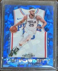 Ben Simmons [Blue Cracked Ice] Basketball Cards 2019 Panini Contenders Optic Uniformity Prices