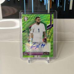 Gianluigi Donnarumma [Neon Green Wave Refractor] #BCA-GD Soccer Cards 2023 Topps Finest Road to UEFA EURO Autograph Prices