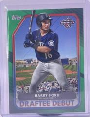 Harry Ford [Green] Baseball Cards 2022 Topps Pro Debut Draftee Debuts Prices