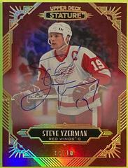 Steve Yzerman [Red Autograph] Hockey Cards 2020 Upper Deck Stature Prices