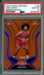 Coby White [Mirror Orange] #156 Basketball Cards 2019 Panini Certified Prices
