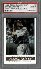 Sam Crawford [Artist Proof Holo Foil] Baseball Cards 2003 Topps Gallery HOF Prices
