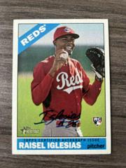 Raisel Iglesias #RI Baseball Cards 2015 Topps Heritage Real One Autographs Prices
