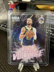 Stephen Curry #12 Basketball Cards 2023 Panini Hoops High Voltage Prices