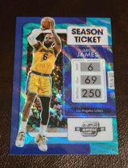 LeBron James [Blue Wave] Basketball Cards 2021 Panini Contenders Optic Prices