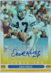 Dave Krieg [Gold] Football Cards 2022 Panini Absolute Iconic Ink Autographs Prices