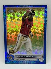 Adolis Garcia [Blue] #96 Baseball Cards 2022 Topps Chrome Logofractor Prices