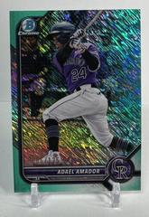 Adael Amador [Aqua Shimmer Refractor] #BCP-109 Baseball Cards 2022 Bowman Chrome Prospects Prices