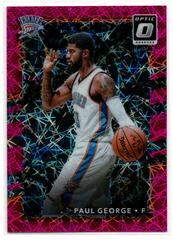 Paul George [Pink] #102 Basketball Cards 2017 Panini Donruss Optic Prices