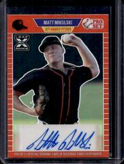 Matt Mikulski [Red] #PS-MM6 Baseball Cards 2021 Pro Set Autographs Prices