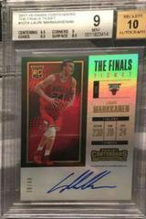 Lauri Markkanen [Vertical Autograph the Finals] #107 Basketball Cards 2017 Panini Contenders Prices