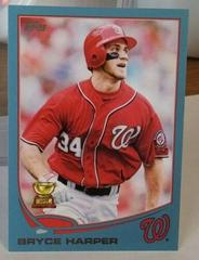Bryce Harper [Looking Left Blue Border] #1 Baseball Cards 2013 Topps Prices