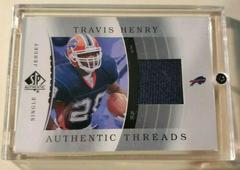 Travis Henry [Single Jersey] #JC-TH Football Cards 2003 SP Authentic Threads Prices
