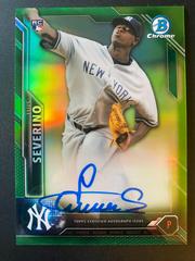 Luis Severino [Green Refractor] Baseball Cards 2016 Bowman Chrome Autograph Rookies Prices