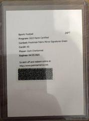 Zach Charbonnet [Green] #FFMS-40 Football Cards 2023 Panini Certified Freshman Fabric Mirror Signatures Prices