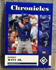 Bobby Witt Jr. [Blue] #18 Baseball Cards 2023 Panini Chronicles Prices