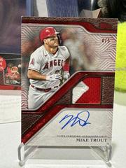 Mike Trout [Red] Baseball Cards 2024 Topps Reverence Autograph Patch Prices